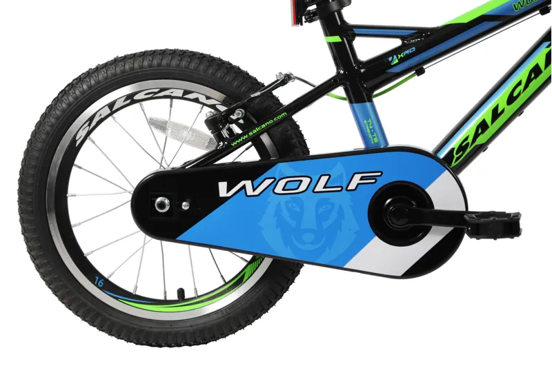 Salcano Wolf 16 Inch Wheel Kids Bike Black and Green-2